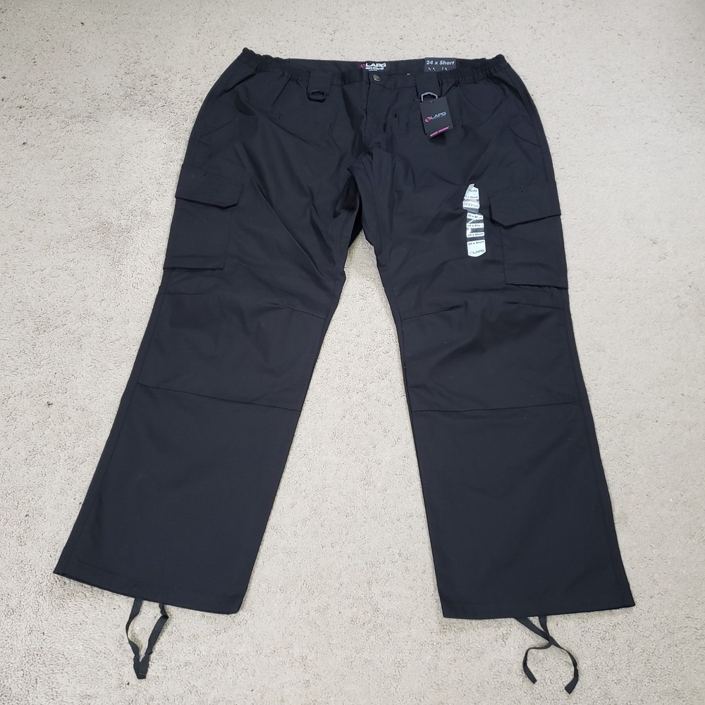 LAPG Womens Operator Tactical Pants Black 24 Short Cargo Ripstop Enforcement NEW